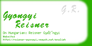 gyongyi reisner business card